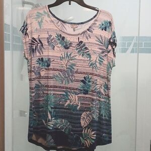 Women's top reinstone embellished